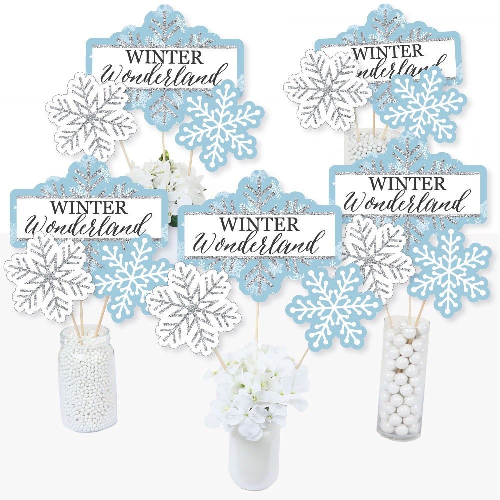 Winter Wonderland Centerpiece Sticks