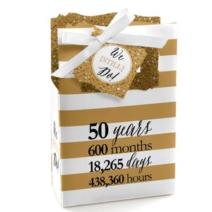 We Still Do 50th Wedding Anniversary Party Favor Boxes Set of 12 image 1