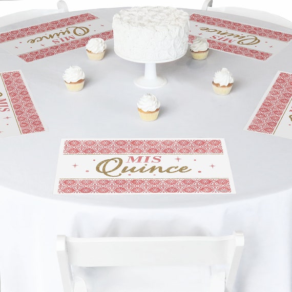 Mis Quince Anos Party Table Decorations Quinceanera Sweet Etsy
