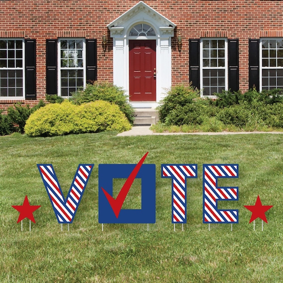 Vote Here Yard Sign Outdoor Lawn Decorations Political Election Day