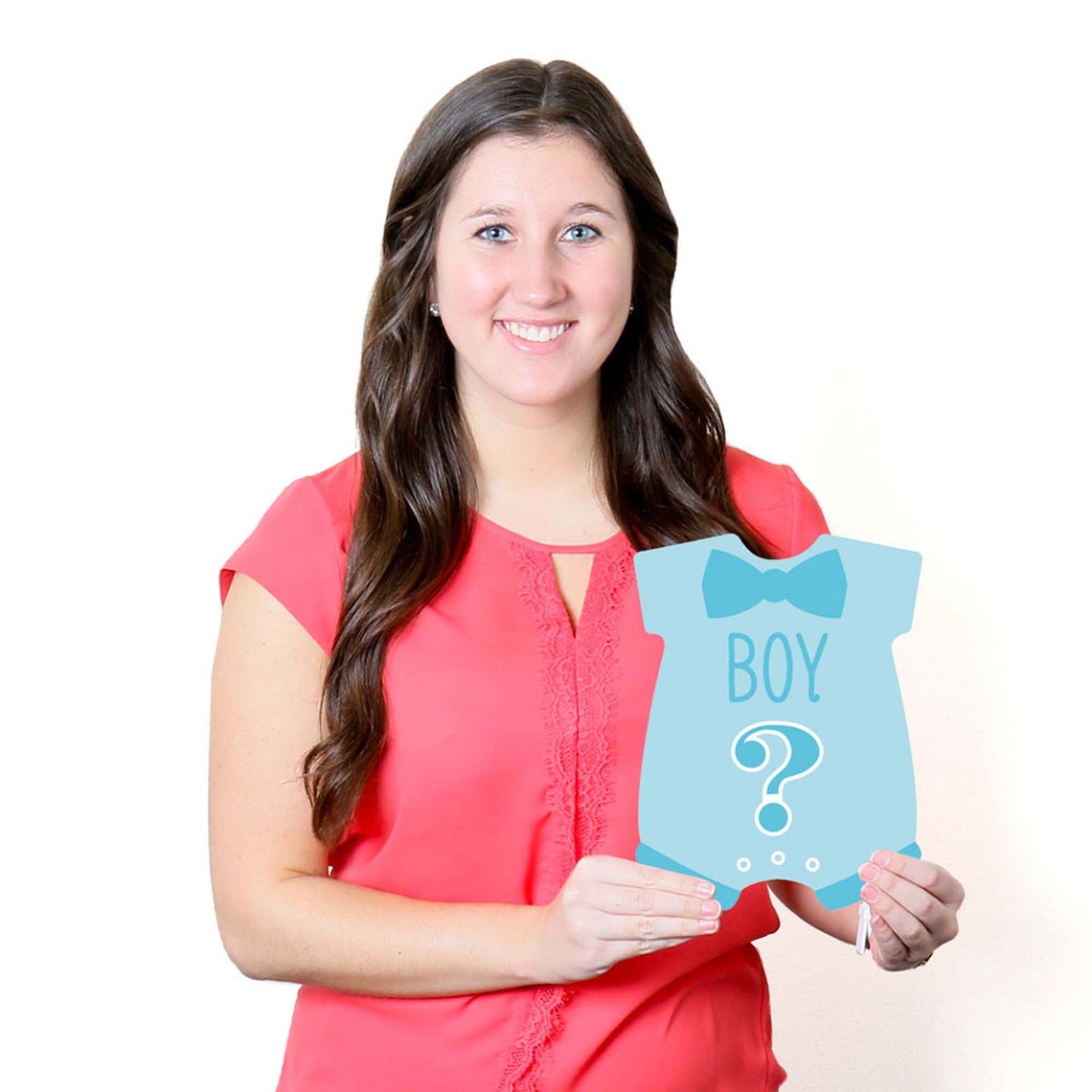 Gender Reveal Baby Bodysuits and Question Mark Lawn Etsy