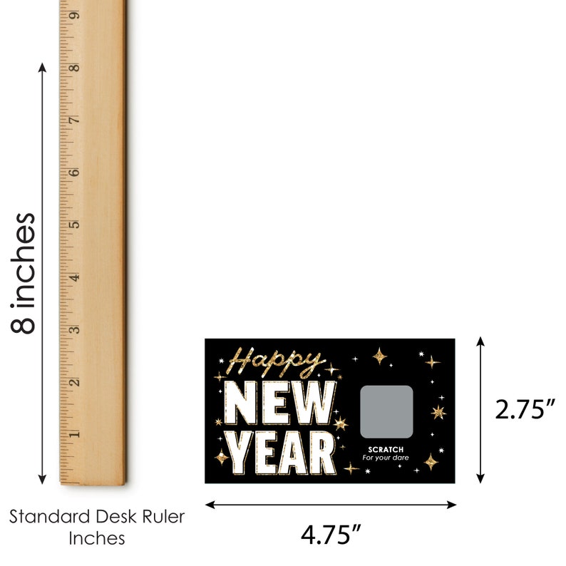 Hello New Year - NYE Party Game Scratch off Dare Cards - 22 Count - Etsy
