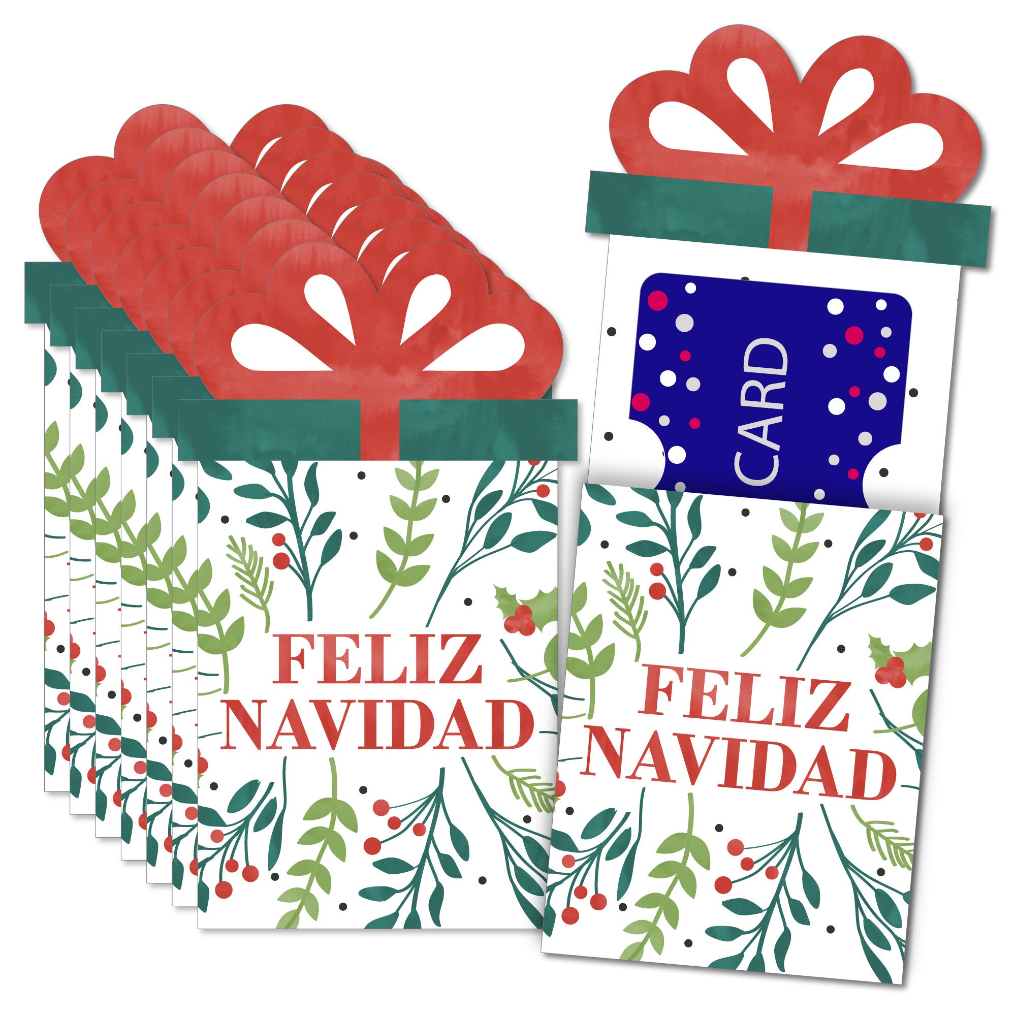 feliz-navidad-holiday-and-spanish-christmas-party-money-and-gift-card-sleeves-nifty-gifty-card-holders-set-of-8-etsy