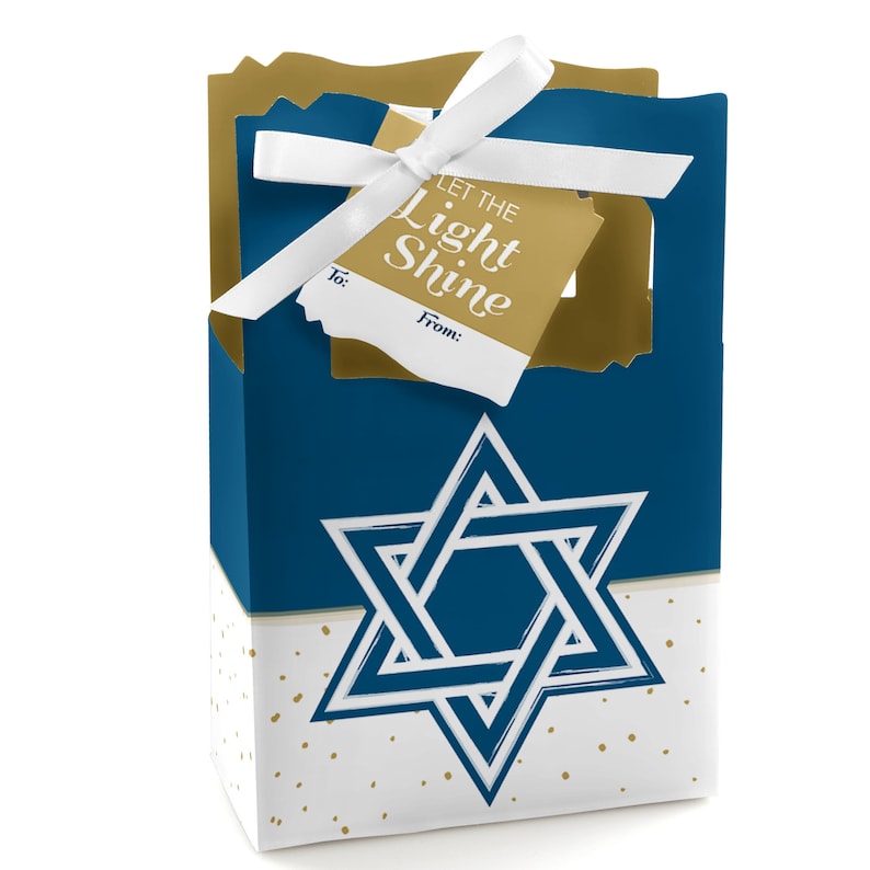 Happy Hanukkah Chanukah Party Favor Boxes Set of 12 Etsy