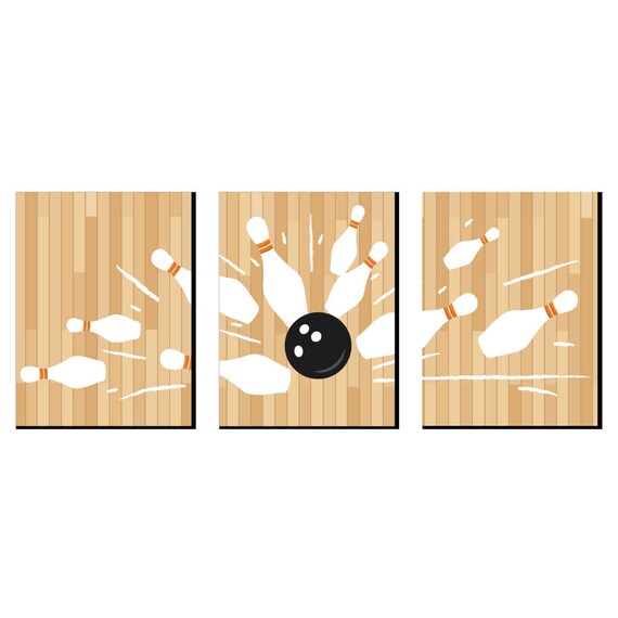 thumbnail image 2 of Bowling Party Decorations - 20 Piece DIY Cutouts For Baby Showers & Birthday Parties 2 of 13