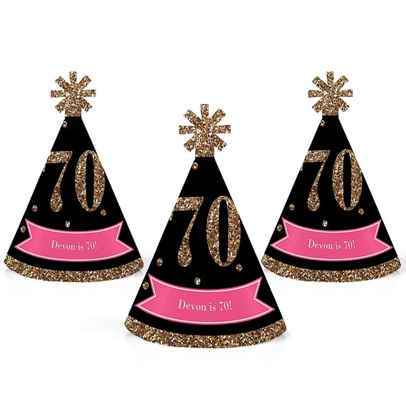 70th birthday party hats