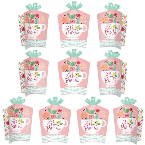 Floral Let’s Par-Tea - Table Decorations - Garden Tea Party Fold and Flare Centerpieces - 10 Count Il_570xn