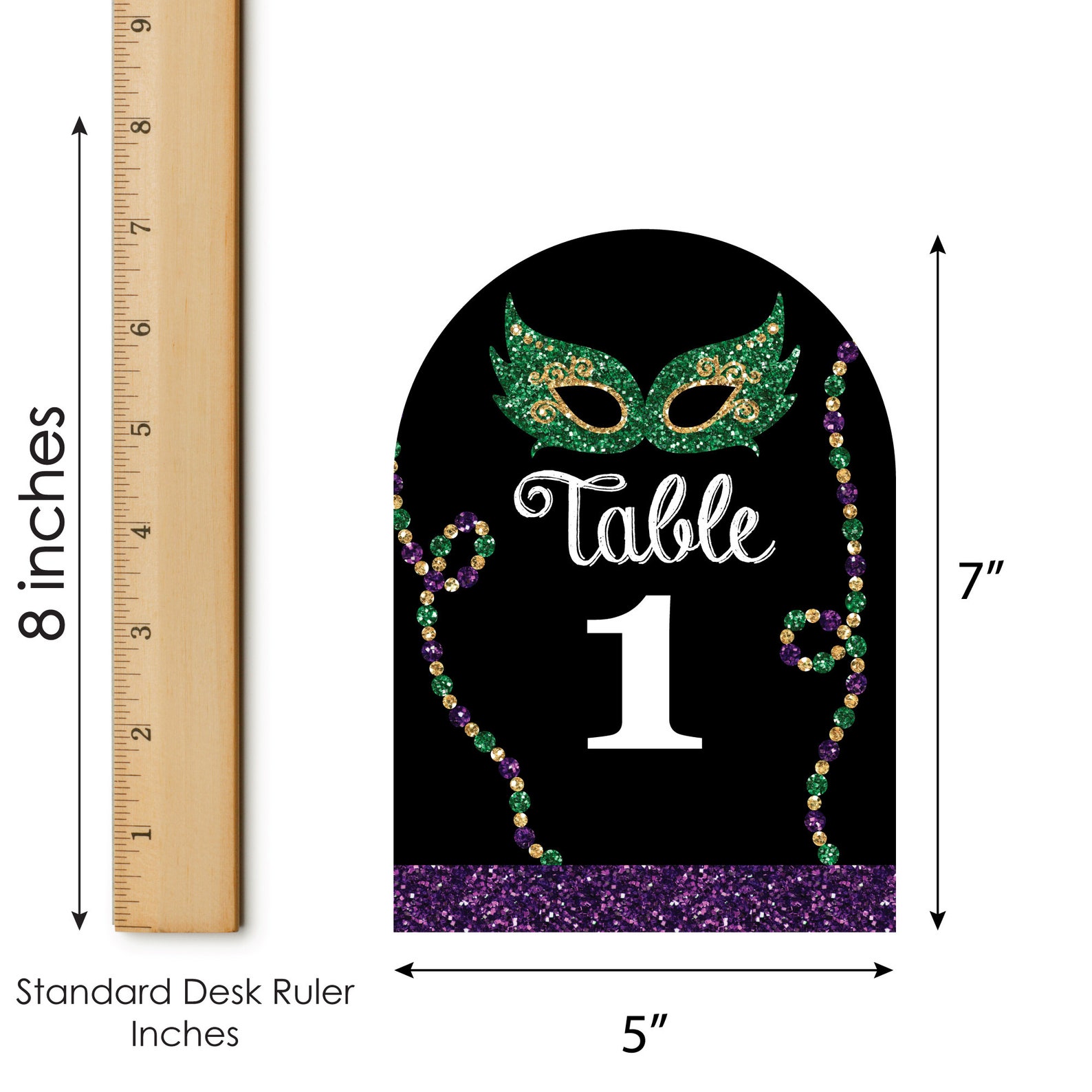 Mardi Gras - Masquerade Party Double-sided 5 X 7 Inches Cards - Table ...