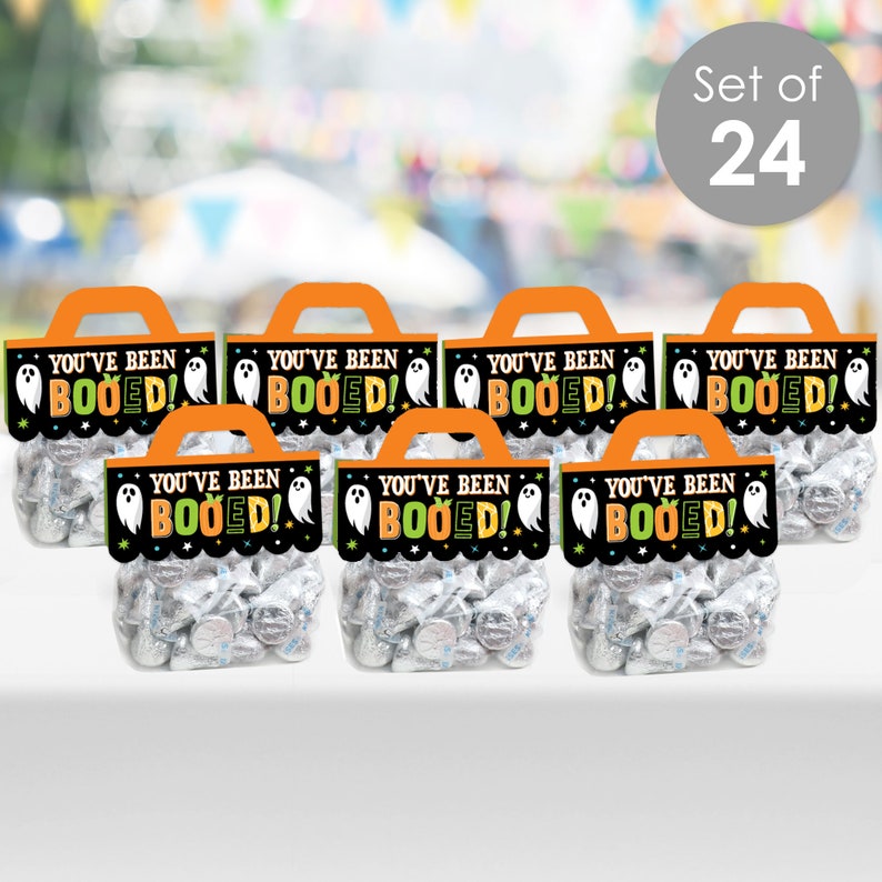 You've Been Booed - DIY Ghost Halloween Party Clear Goodie Favor Bag ...