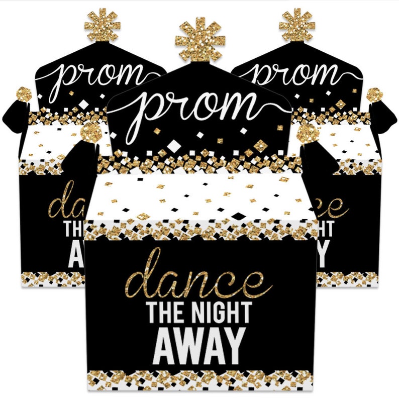 Prom Treat Box Party Favors Prom Night Party Goodie Gable Etsy
