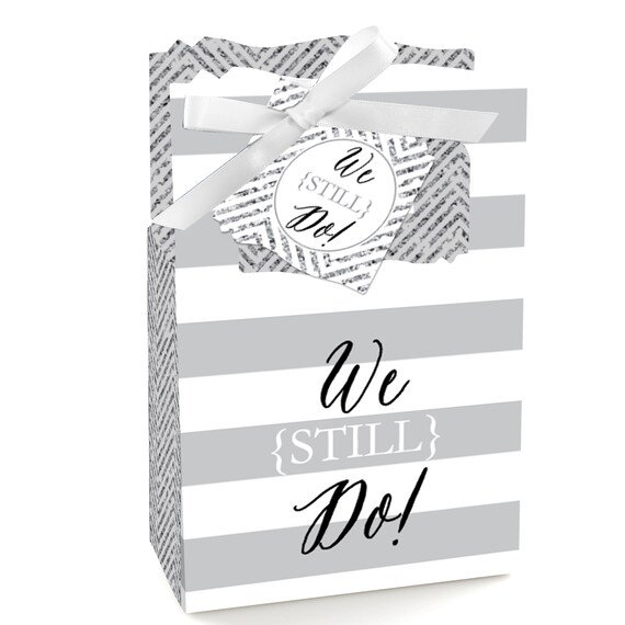 We Still Do - Wedding Anniversary Party Favor Boxes - Set of 12 Il_570xn