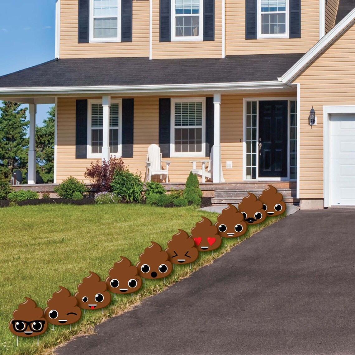Party Til Youre Pooped Poop Lawn Decorations Etsy