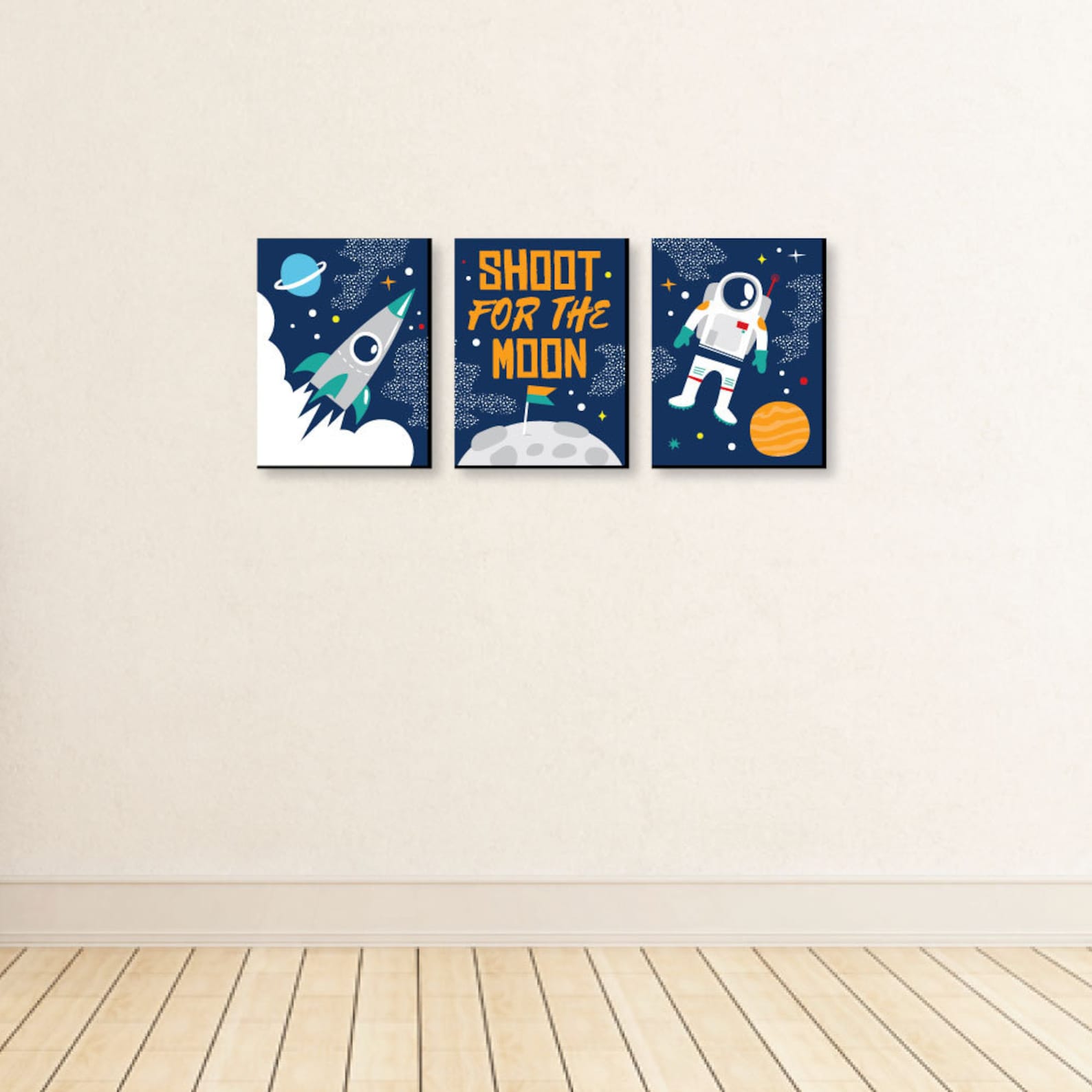 Blast off to Outer Space - Rocket Ship Nursery & Home Décor - 7.5” X 10 ...