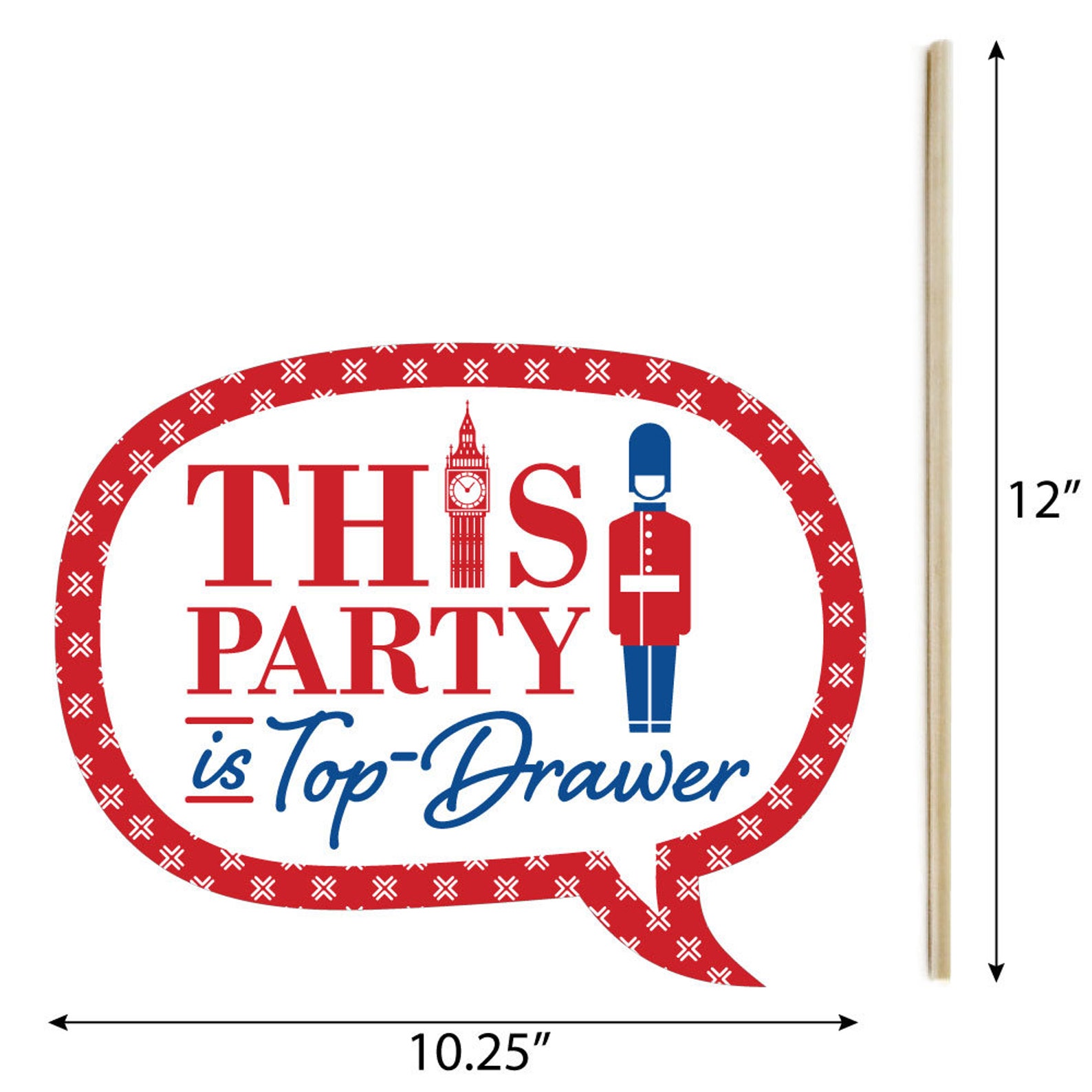 Funny Cheerio London British UK Party Photo Booth Props Kit Etsy