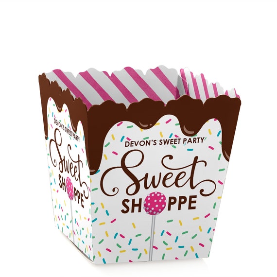 sweet shoppe party mini favor boxes personalized candy and personalized candy boxes