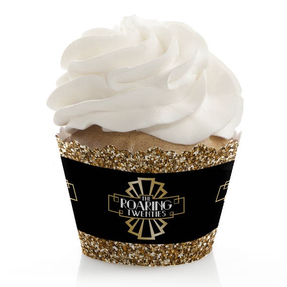Roaring 20 S Cupcake Wrappers 1920s Art Deco Jazz Party