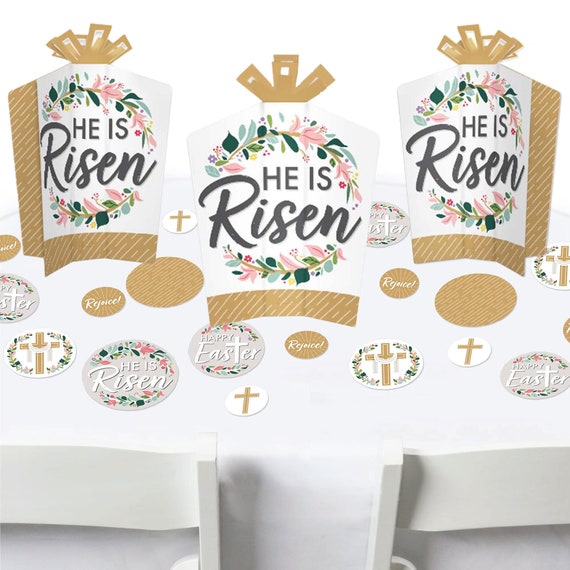 Religious Easter Christian Holiday Party Decor and Confetti