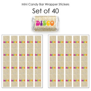 70's Disco Mini Candy Bar Wrappers - 1970's Chocolate Miniature Candy ...