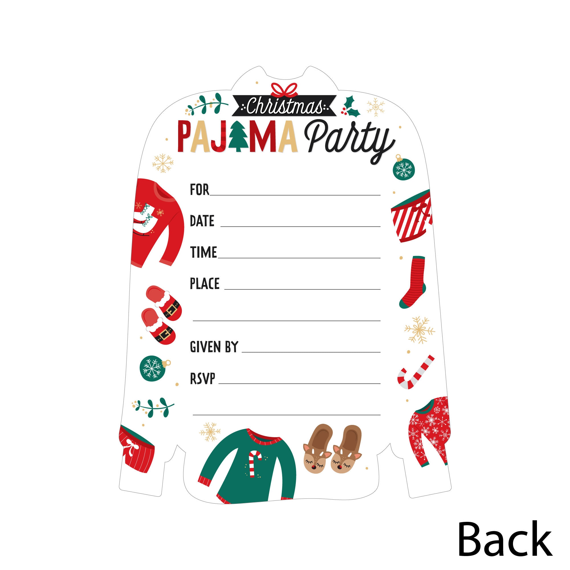 christmas-pajamas-shaped-fill-in-invitations-holiday-plaid-pj-party-invitation-cards-with-envelopes-set-of-12-etsy for Free Printable Christmas Pajama Party Invitations Christmas Pajamas - Shaped Fill-in Invitations - Holiday Plaid PJ Party Invitation Cards With Envelopes - Set of 12 - Etsy for Free Printable Christmas Pajama Party Invitations