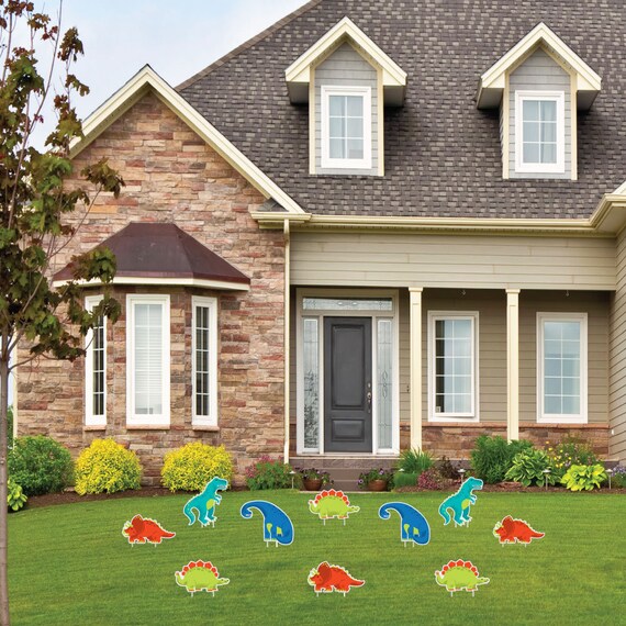 Roar Dinosaur Lawn Decorations Outdoor Dino Mite T Rex Etsy