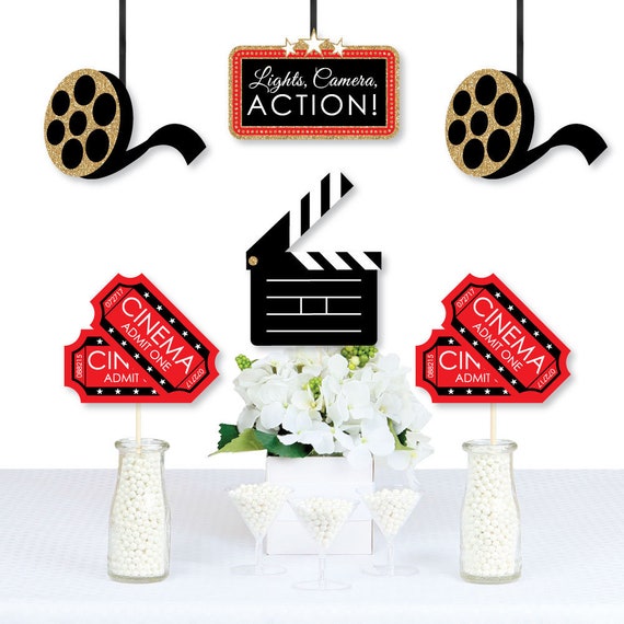 Red Carpet Hollywood Diy Decorations Movie Night Party Etsy