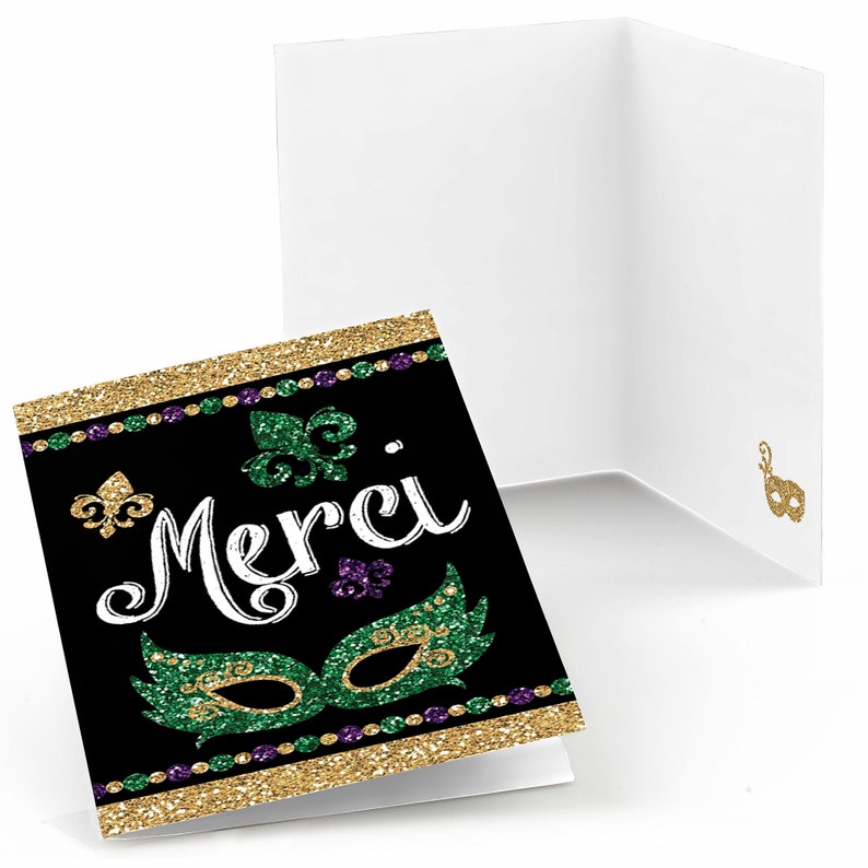 mardi gras thank you gift