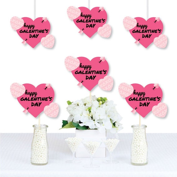 Be My Galentine - Heart Decorations DIY Galentine’s & Valentine’s Day Party Essentials - Set of 20 Il_570xn