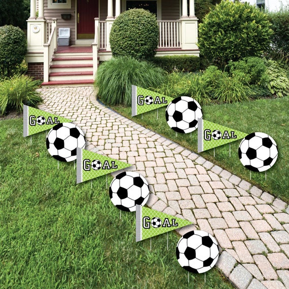 GOAAAL! Set of 12 Soccer Baby Shower or Birthday Party Favor Popcorn Treat Boxes
