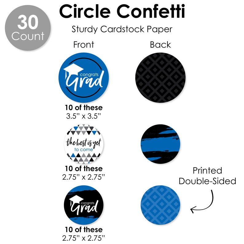 Blue Grad Best is yet to Come Royal Blue Graduation Party Etsy