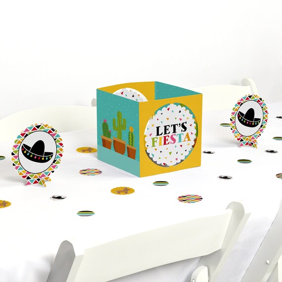 Mexican Fiesta - Centerpiece & Table Decoration Kit - Let's Fiesta, Cinco de Mayo Party Decorations - 39 Piece Set Il_570xn