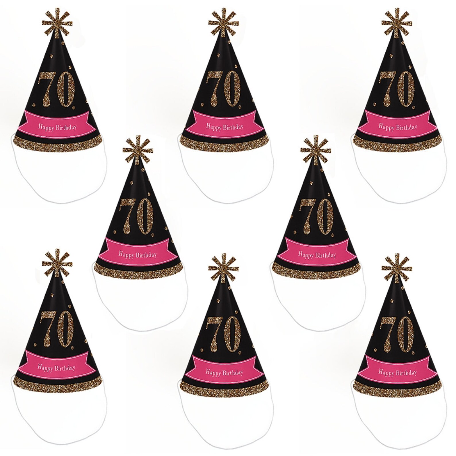 70th birthday party hats