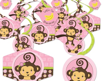 Welcome Baby Baby Shower Bunting Banner Big Dot of Happiness Pink Monkey Girl Pink Party Decorations Welcome Baby Baby Shower Bunting Banner Big Dot of Happiness Pink Monkey Girl Pink Party Decorations