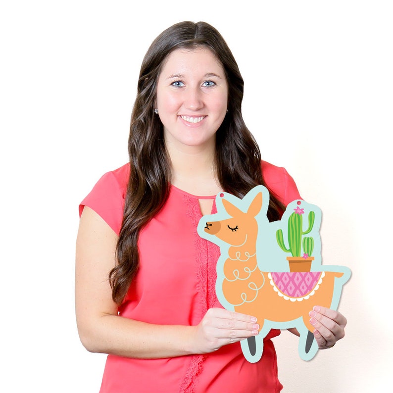 Llama Party Baby Shower and Birthday Decor Hanging Whole Llama Fun Outdoor Llama Fiesta Porch /& Tree Yard Decorations 10 Pc.