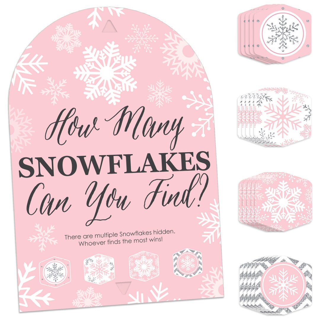 Pink Winter Wonderland - Holiday Snowflake Birthday Party and Baby ...