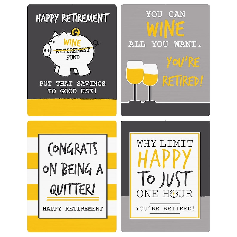 Retirement Party Wine Bottle Labels Wine Bottle Labels For Etsy