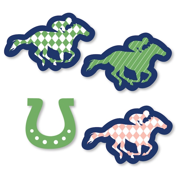 Horse Cupcake Toppers Horse Racing Party Cake Decoration For Horse Theme Birthday Party Kentucky Derby Supplies Set Of 24