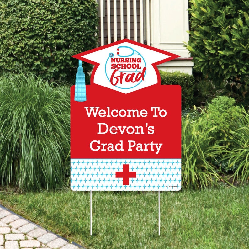 12 x 60 Big Dot of Happiness Nurse Graduation Petite Medical Nursing Graduation Party Paper Table Runner