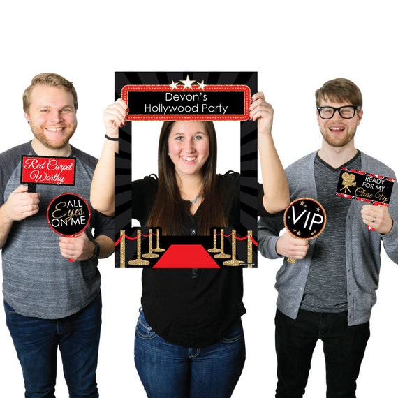 Movie night photo booth props deals