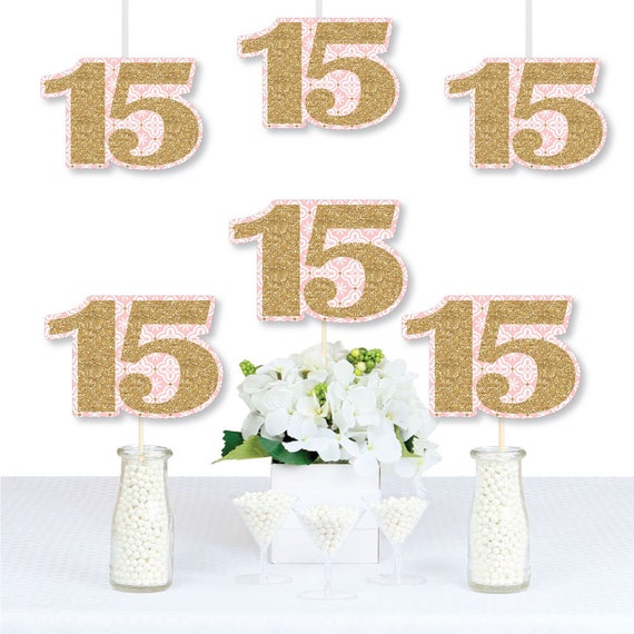 Mis Quince Anos Birthday Party Decor Diy Quinceanera Sweet 15