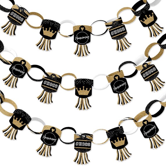 21 feet 90 Chain Links and 30 Paper Tassels Decoration Kit Boy 16th Birthday Sweet Sixteen Birthday Party Paper Chains Garland
