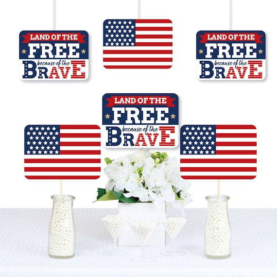 Happy Veterans Day Decorations DIY Patriotic Essentials Set of 20