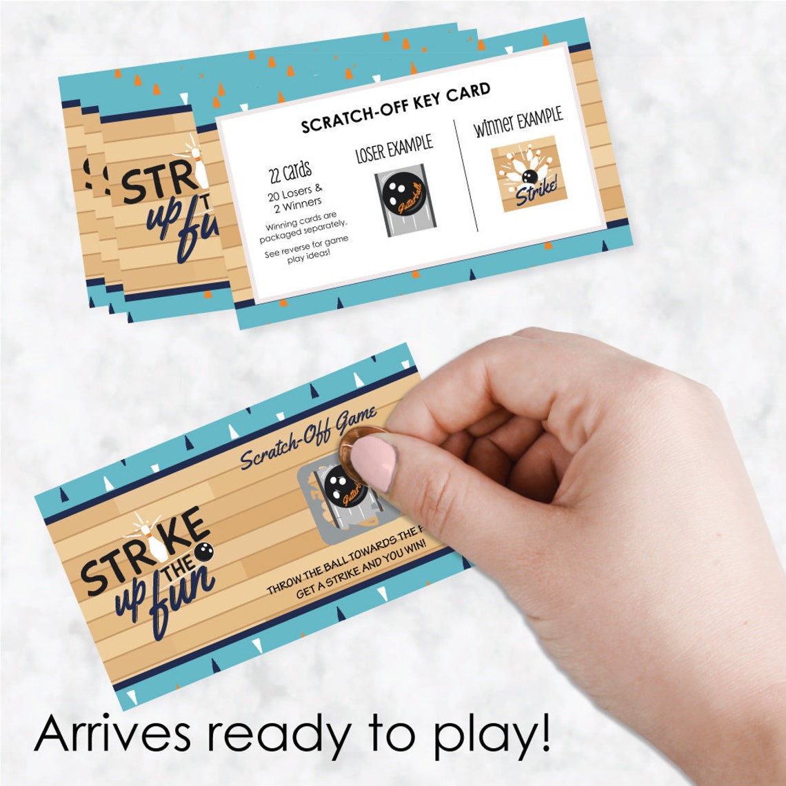 Strike up the Fun Bowling Birthday & Bowling Party Scratch - Etsy