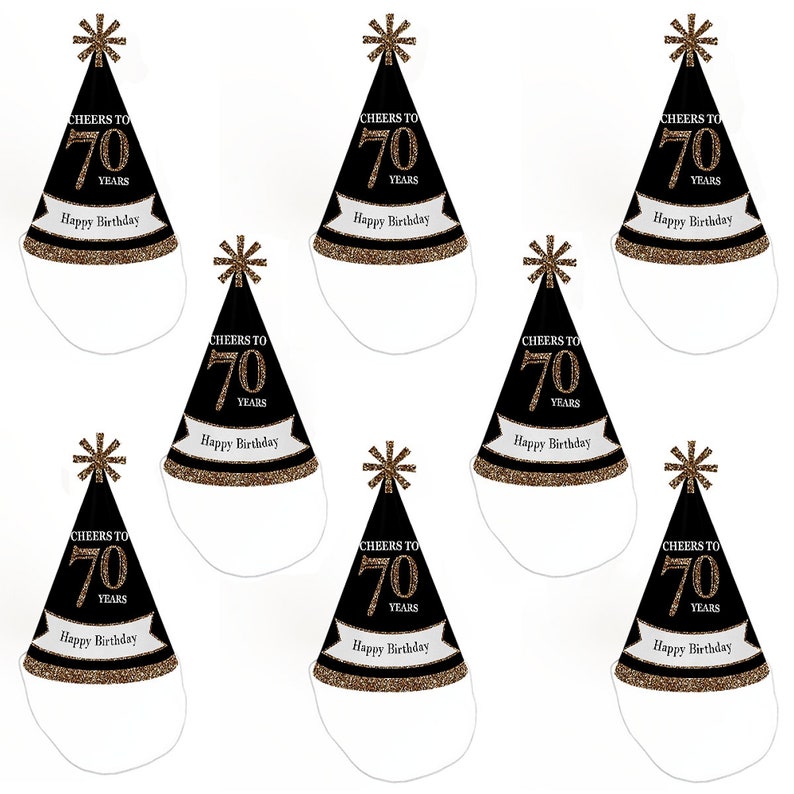 70th birthday party hats