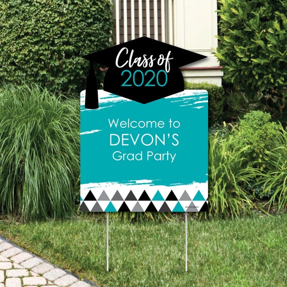 Teal Grad Best Is Yet To Come Yard Sign 2020 Graduation