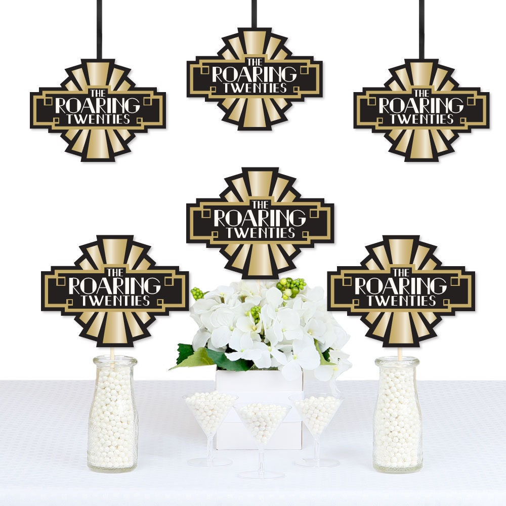 Roaring 20s 1920s Art Deco Jazz DIY Decorations Etsy