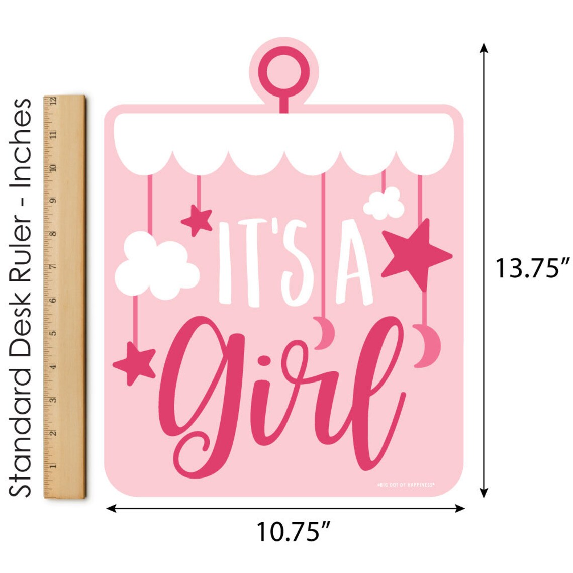 Its a Girl Outdoor Lawn Sign Pink Baby Shower Yard Sign Etsy
