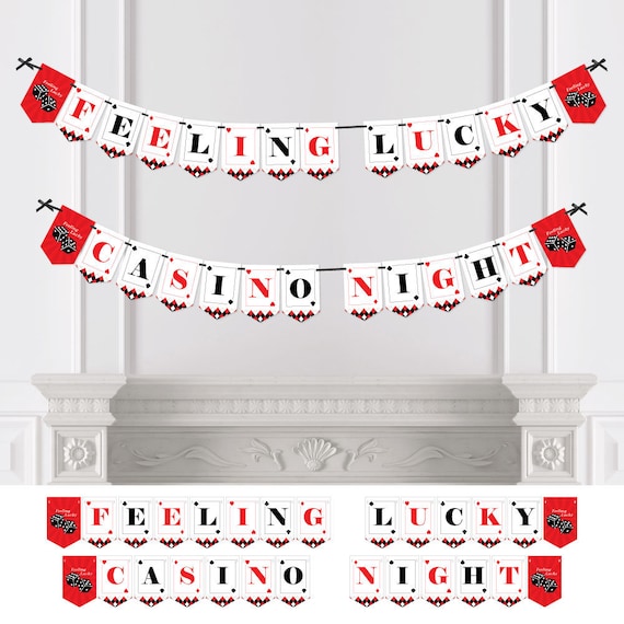 Las Vegas Casino Party Bunting Banner Party Decorations Feeling