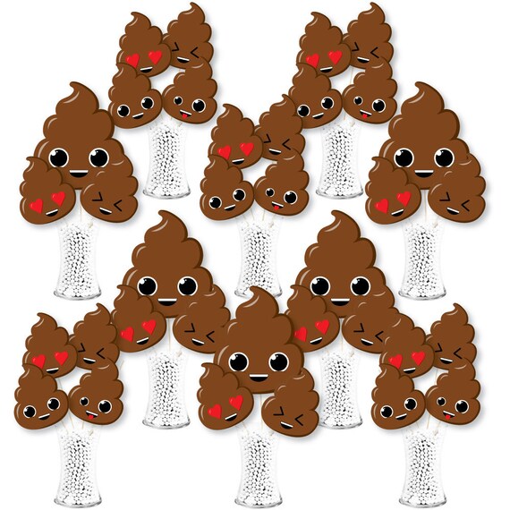 Party til Youre Pooped Poop Emoji Party Centerpiece Sticks Etsy