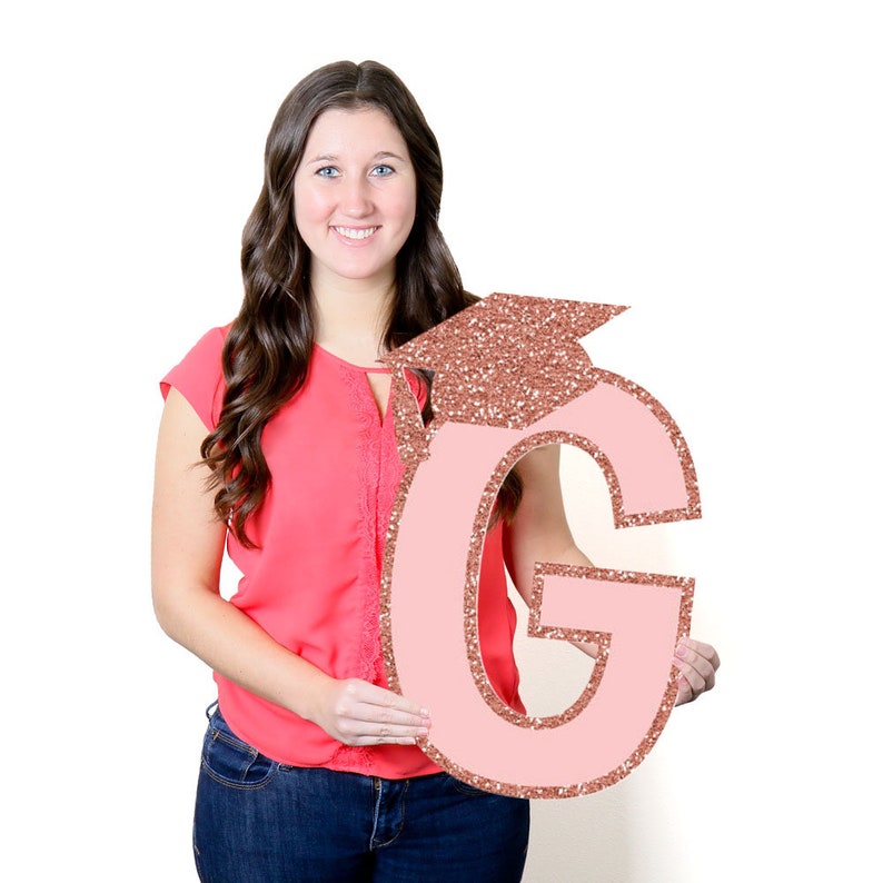 Con-GRAD-ulations Rose Gold Graduation Yard Sign Grad Party Graduation Yard Sign Rose Gold Grad Outdoor Lawn Grad Decorations