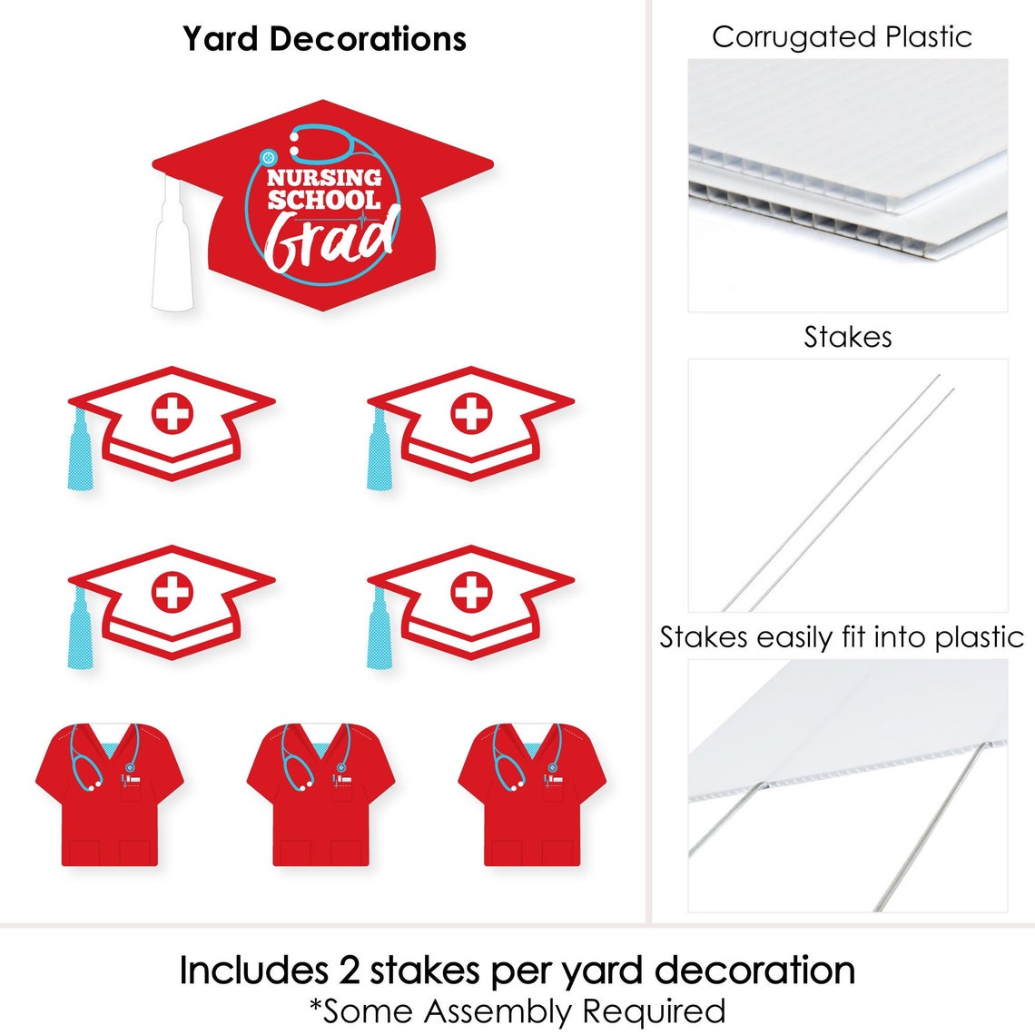 Nurse Graduation Yard Sign and Outdoor Lawn Decorations Etsy